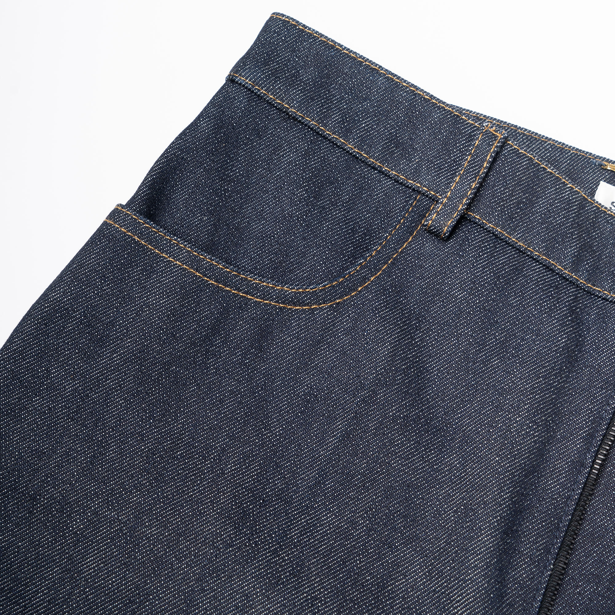 Purchase (Women) SAINT LAURENT  Solid Pocket Flared Jeans Indigo Blue. 693735Y8E034840