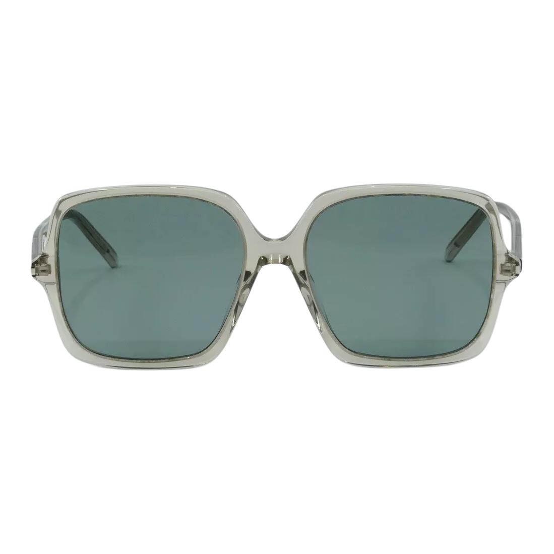 (Women) SAINT LAURENT  Square Acetate Sunglasses Green with Logo Temples. SL591003 圖 3
