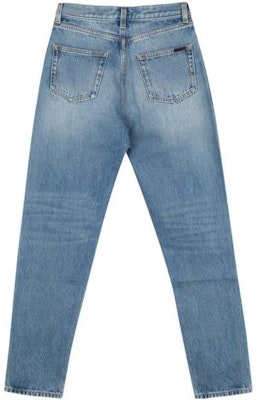 (W) SAINT LAURENT 直筒中腰拉鍊牛仔褲 藍色 614443Y04PD4597 Lookbook (W) SAINT LAURENT 直筒中腰拉鍊牛仔褲 藍色 614443Y04PD4597