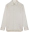 Order (Women) SAINT LAURENT Striped Silk Satin Boyfriend Shirt Beige Long Sleeve 777862Y3I879019