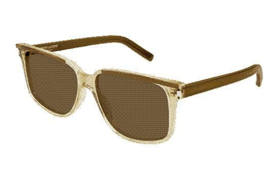 (Women) Saint Laurent  Sunglasses, Irregular Frame, Khaki, UV Protection. SL599002BROWNBROWNBROWN 圖 2