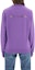 Shop (Women) SAINT LAURENT Text Print Crewneck Long Sleeve Sweatshirt Purple 665221-Y36HR-5105