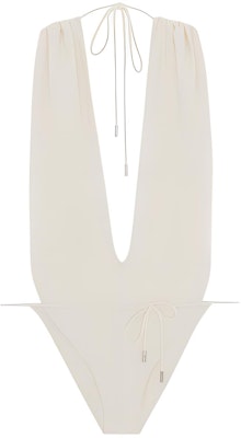 (W) SAINT LAURENT Baju Renang One-Piece V-Neck Cream White. 783574Y37PG9078 Buy (W) SAINT LAURENT Baju Renang One-Piece V-Neck Cream White. 783574Y37PG9078