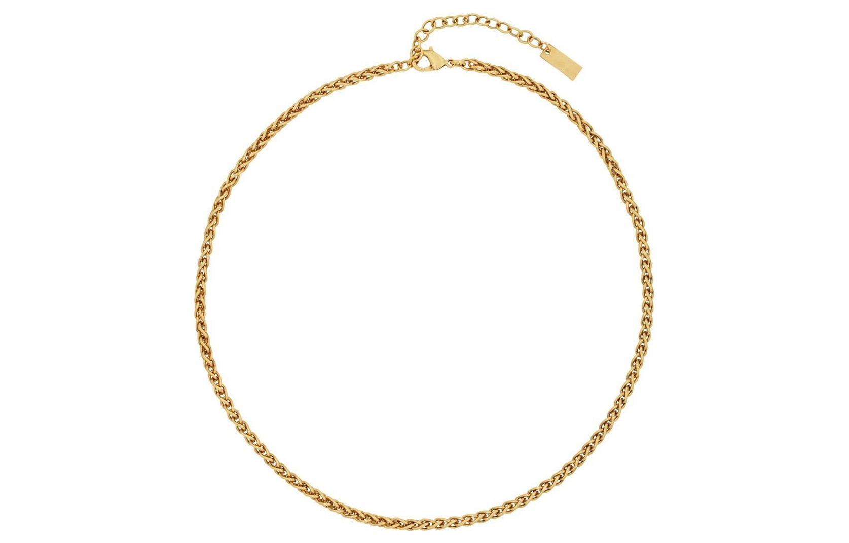 (Women) Saint Laurent  Wheat Chain Necklace Gold 669658Y15008204