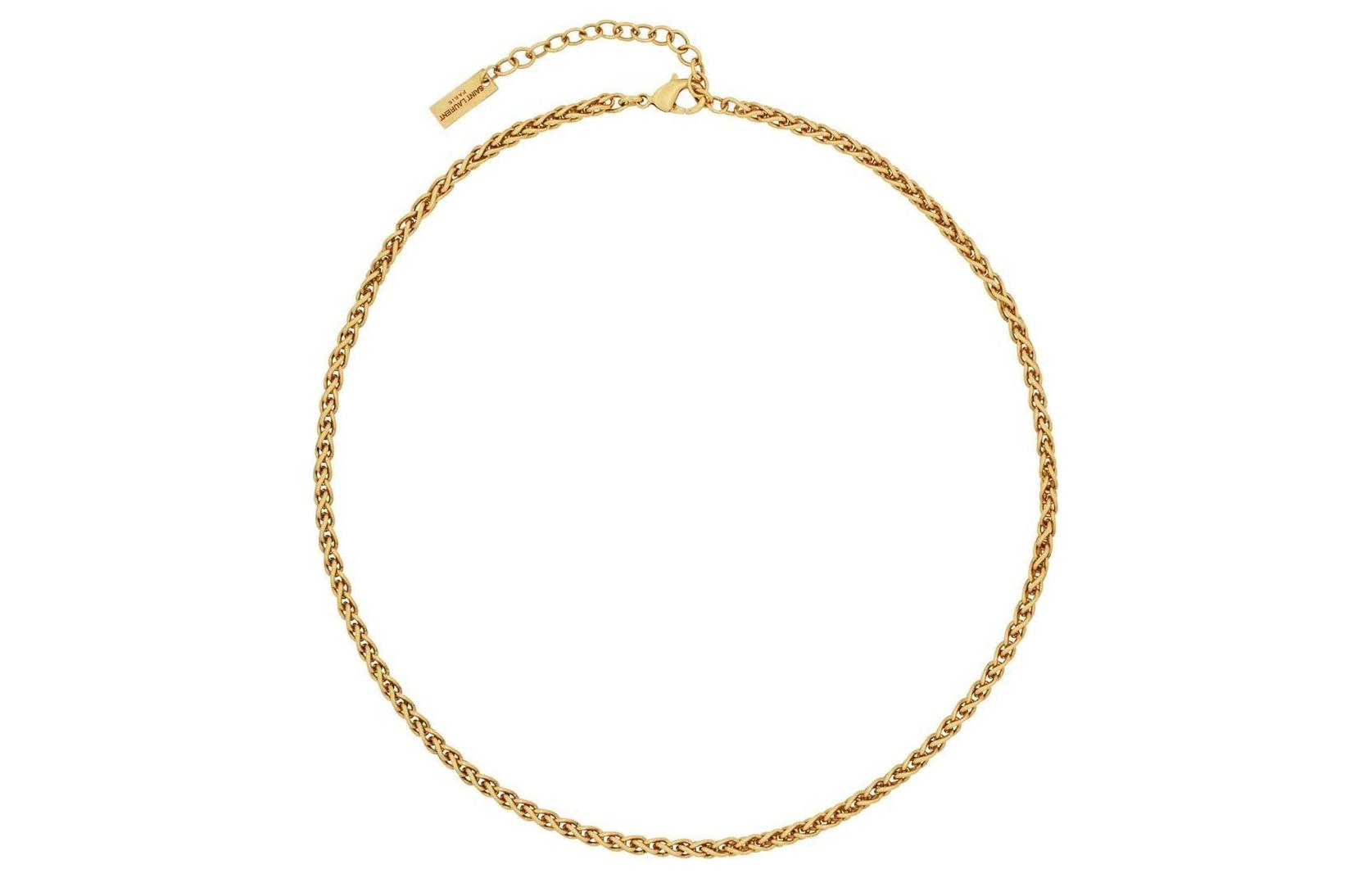 Lookbook (Women) Saint Laurent  Wheat Chain Necklace Gold 669658Y15008204