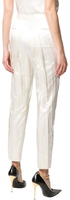 (W) SAINT LAURENT Seluar Putih High-Waisted Slim Fit Kasual Berlipat. 611919Y2A31-9601 Shop (W) SAINT LAURENT Seluar Putih High-Waisted Slim Fit Kasual Berlipat. 611919Y2A31-9601