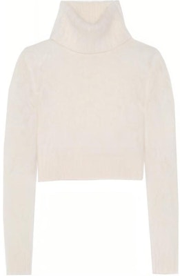 (Women) SAINT LAURENT White High Neck Long Sleeve Pullover Sweater 686807Y75MM9502 Buy (Women) SAINT LAURENT White High Neck Long Sleeve Pullover Sweater 686807Y75MM9502