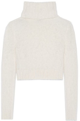 (Women) SAINT LAURENT White High Neck Long Sleeve Pullover Sweater 686807Y75MM9502 Lookbook (Women) SAINT LAURENT White High Neck Long Sleeve Pullover Sweater 686807Y75MM9502