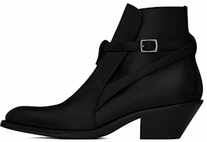 (Women) Saint Laurent Almond Toe Leather Ankle Boots 'Black' 67025125X001000 (Women) Saint Laurent Almond Toe Leather Ankle Boots 'Black' 67025125X001000
