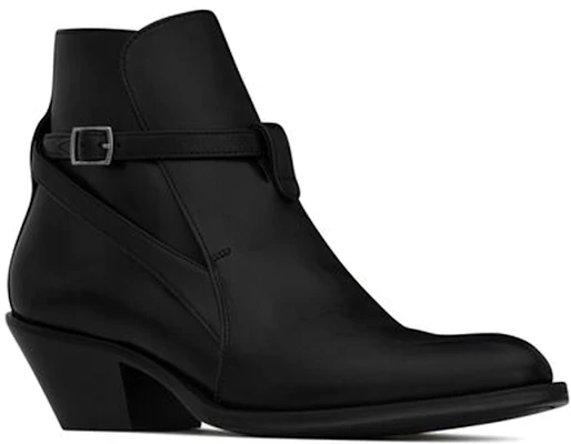 (Women) Saint Laurent Almond Toe Leather Ankle Boots 'Black' 67025125X001000 Order (Women) Saint Laurent Almond Toe Leather Ankle Boots 'Black' 67025125X001000