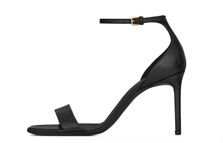 (W) Saint Laurent Amber High Heels 'Black Buckle'