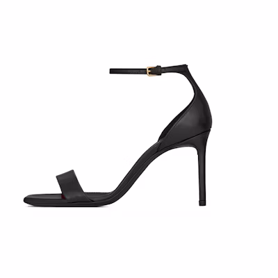 (W) Saint Laurent Amber High Heels 'Black Buckle'