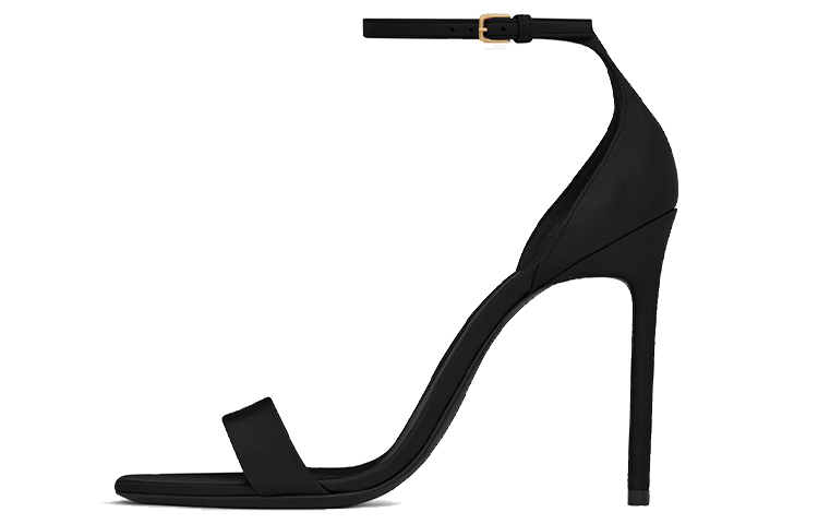 (W) Saint Laurent Amber Sandals 'Black Fashion Heels'