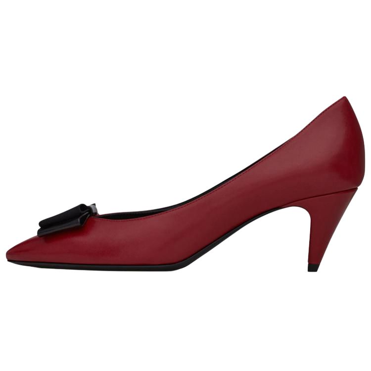 (Women) Saint Laurent Anais High Heel 'Red Bow' 6308862V7306057