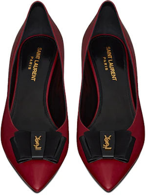 (W) (女性用) サンローラン アナイス・ハイヒール 'レッドボウ' 6308862V7306057 6308862V7306057 Shop (W) (女性用) サンローラン アナイス・ハイヒール 'レッドボウ' 6308862V7306057 6308862V7306057
