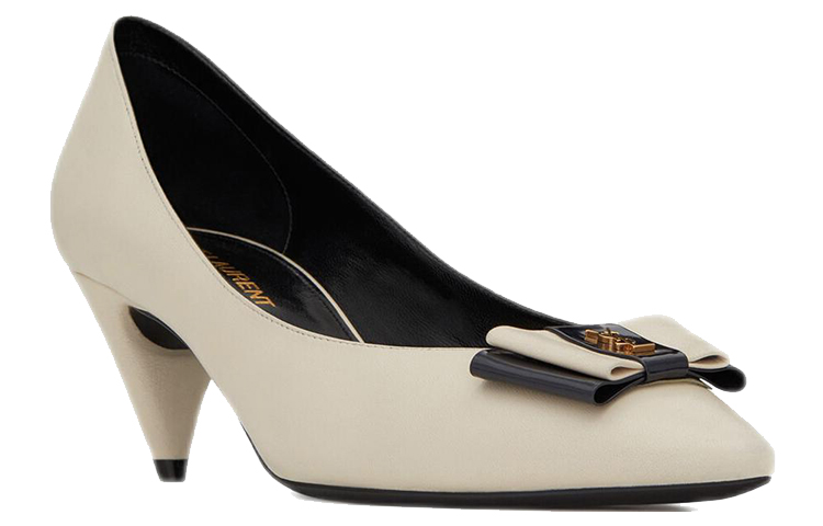 (W) Saint Laurent Anais High Heels 'White Bow' 圖 2