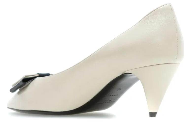 (W) Saint Laurent Anais High Heels 'White Bow' 圖 3