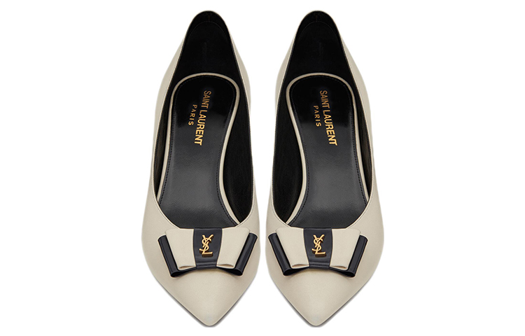 (W) Saint Laurent Anais High Heels 'White Bow' 圖 4