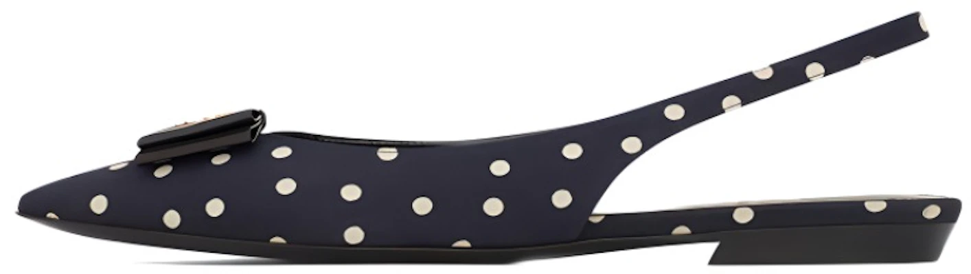 (Women) Saint Laurent Anais Slingback Flats 'Navy' 69309614T404172 Buy (Women) Saint Laurent Anais Slingback Flats 'Navy' 69309614T404172