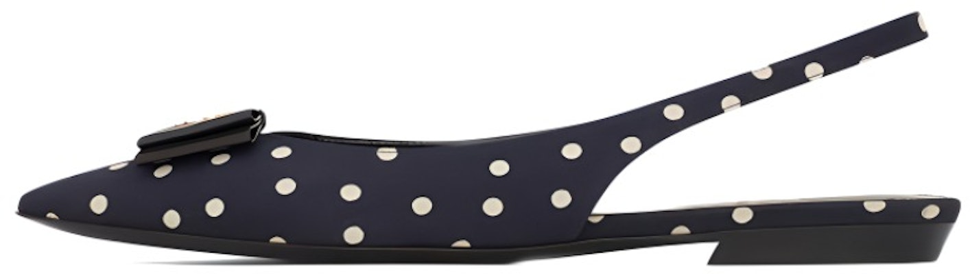 (Women) Saint Laurent Anais Slingback Flats 'Navy' 69309614T404172 Buy (Women) Saint Laurent Anais Slingback Flats 'Navy' 69309614T404172