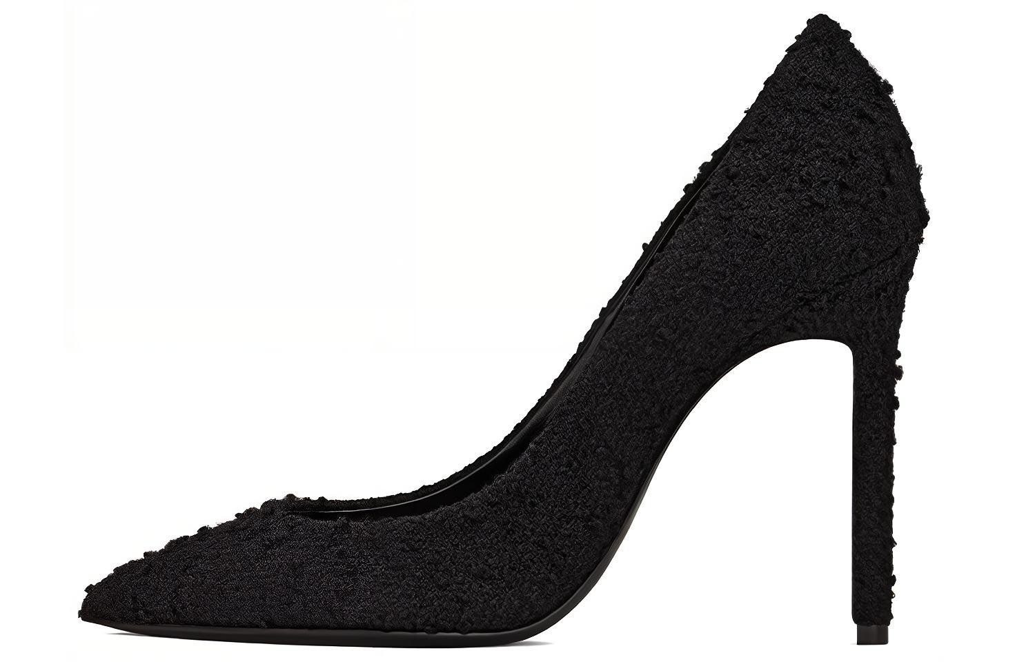 (Women) Saint Laurent Anja 'Black Bouclé Tweed' 6720500CO001000