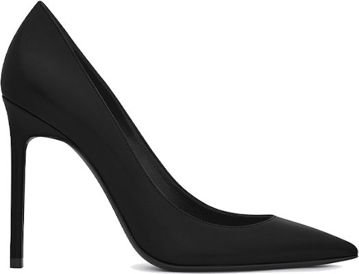 (W) Saint Laurent Anja 'Stiletto Hitam Runcing dengan Slingback' 471988AKP001000 Order (W) Saint Laurent Anja 'Stiletto Hitam Runcing dengan Slingback' 471988AKP001000