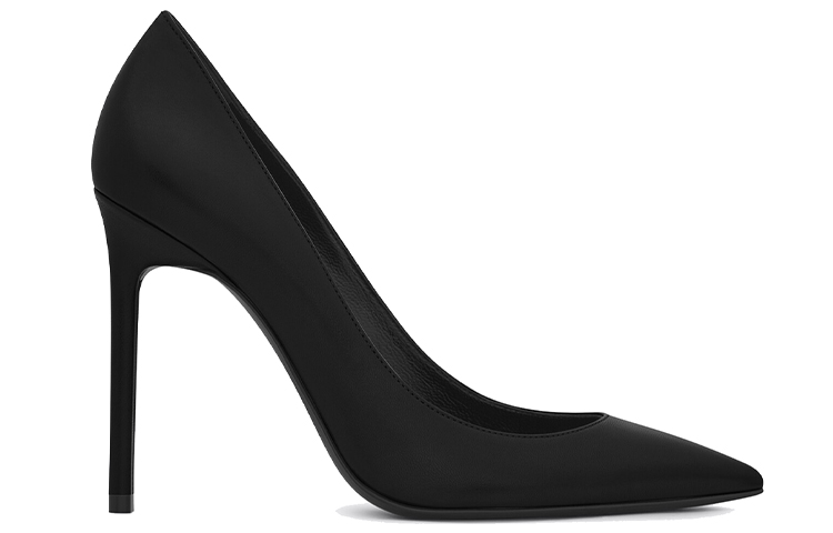 Order (W) Saint Laurent Anja 'Tacones de Aguja Negros Slingback de Punta' 471988AKP001000