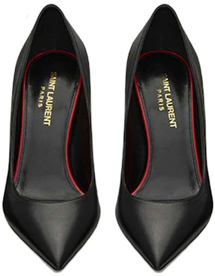 (W) Saint Laurent Anja 'Tacones de Aguja Negros Slingback de Punta' 471988AKP001000 Shop (W) Saint Laurent Anja 'Tacones de Aguja Negros Slingback de Punta' 471988AKP001000