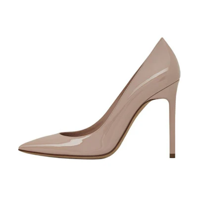 (W) Saint Laurent Anja 'Dark Pink Patent'