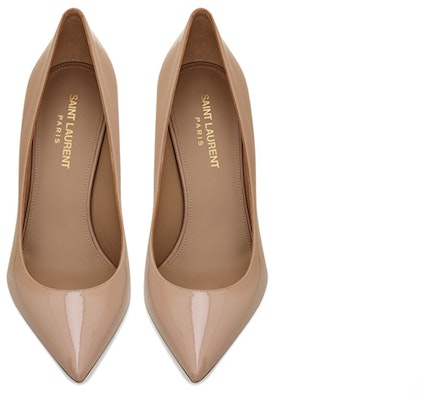 (W) Saint Laurent Anja 'Kasut Tumit Tinggi Kulit Paten Nude' 4897510NP009935 Lookbook (W) Saint Laurent Anja 'Kasut Tumit Tinggi Kulit Paten Nude' 4897510NP009935