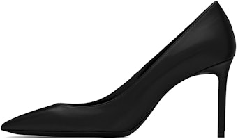 (Women) Saint Laurent Anja Black 'Smooth Leather Minimalist Casual High Heel' 489751AKP001000 (Women) Saint Laurent Anja Black 'Smooth Leather Minimalist Casual High Heel' 489751AKP001000