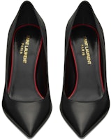 (W) 생 로랑 안야 블랙 '미니멀 가죽 하이힐' 489751AKP001000 Shop (W) 생 로랑 안야 블랙 '미니멀 가죽 하이힐' 489751AKP001000