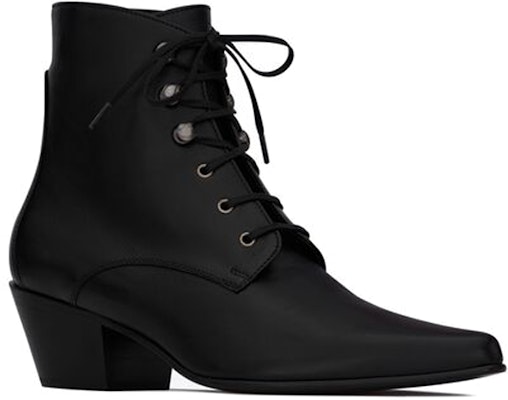 (W) Saint Laurent Sepatu Bot 'Calfskin Hitam' 6761580ZZ001000 Order (W) Saint Laurent Sepatu Bot 'Calfskin Hitam' 6761580ZZ001000
