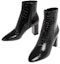 Order (W) Saint Laurent But Ankle 'Kulit Fesyen Hitam' 63964210N001000