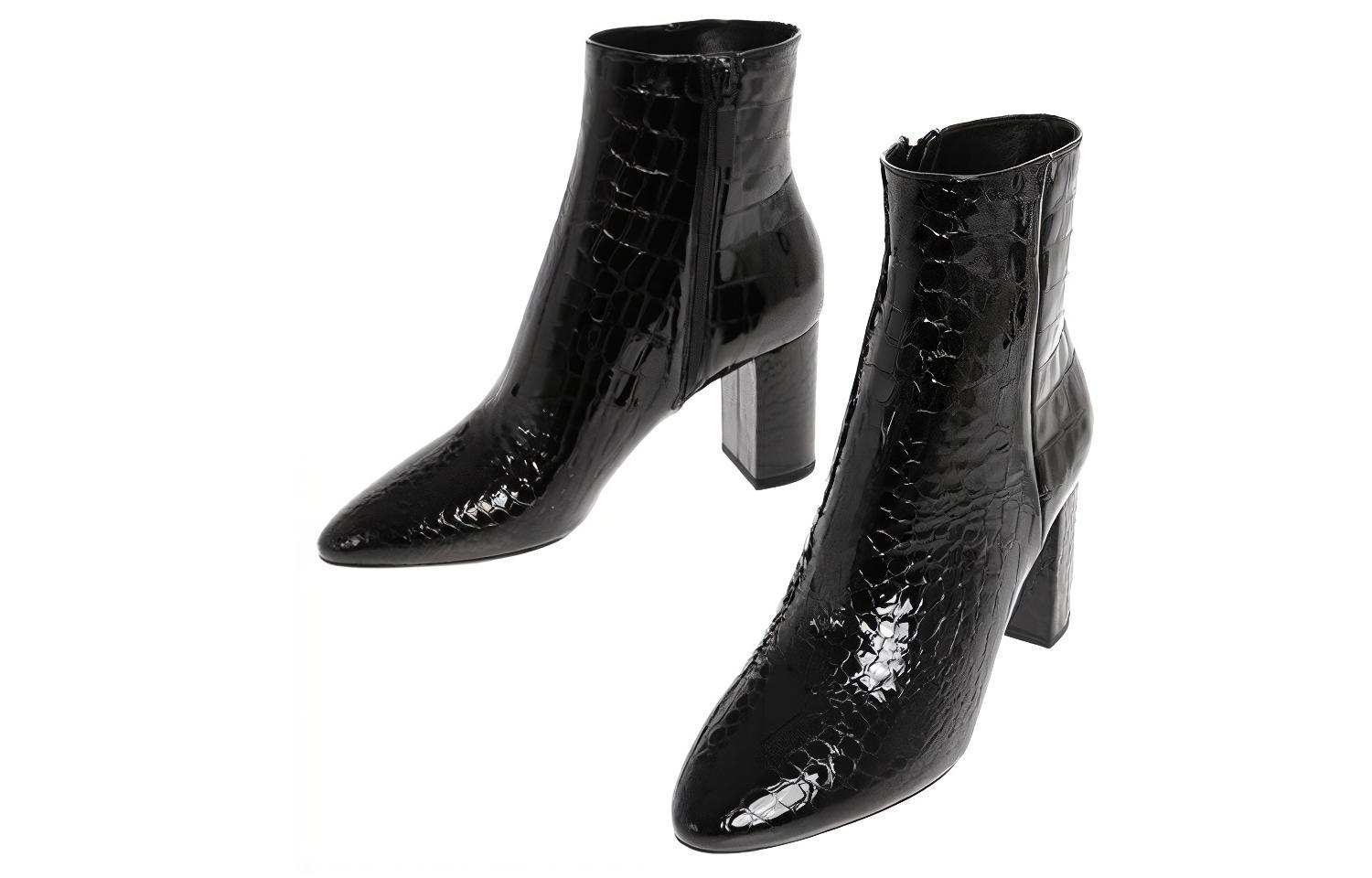Order (W) Botín Saint Laurent 'Cuero Negro de Moda' 63964210N001000