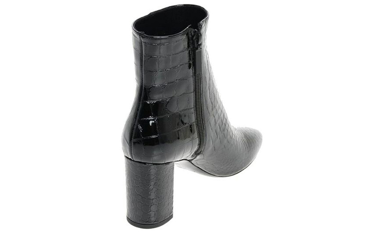 Lookbook (W) Saint Laurent Sepatu Boot 'Kulit Hitam Fashion' 63964210N001000