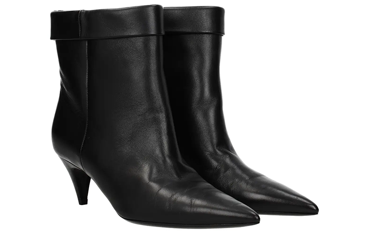 Order (W) Saint Laurent Sepatu Boot 'Kulit Hitam Fashion' 5327520RR001000