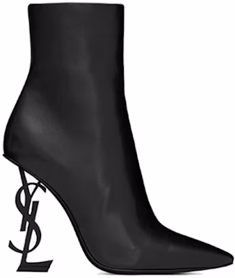 (W) Saint Laurent Sepatu Boots 'Kulit Hitam Ujung Lancip' 5637530RRUU1000 Order (W) Saint Laurent Sepatu Boots 'Kulit Hitam Ujung Lancip' 5637530RRUU1000