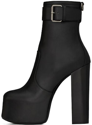 (Women) Saint Laurent Ankle Boot 'Black Leather Round Toe' 6876621Y8001000 Buy (Women) Saint Laurent Ankle Boot 'Black Leather Round Toe' 6876621Y8001000