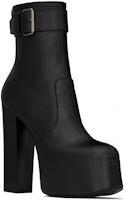Lookbook (W) Saint Laurent But Buku 'Kulit Hitam Kaki Bulat' 6876621Y8001000