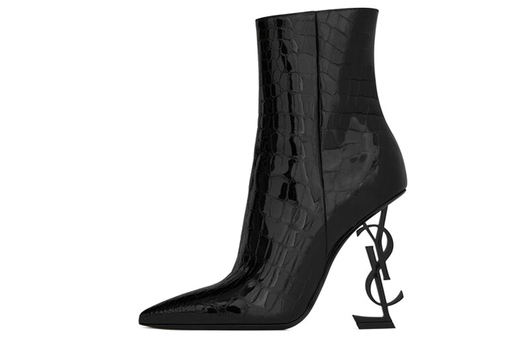 Buy (W) 圣罗兰黑色尖头踝靴 63959910NVV1000