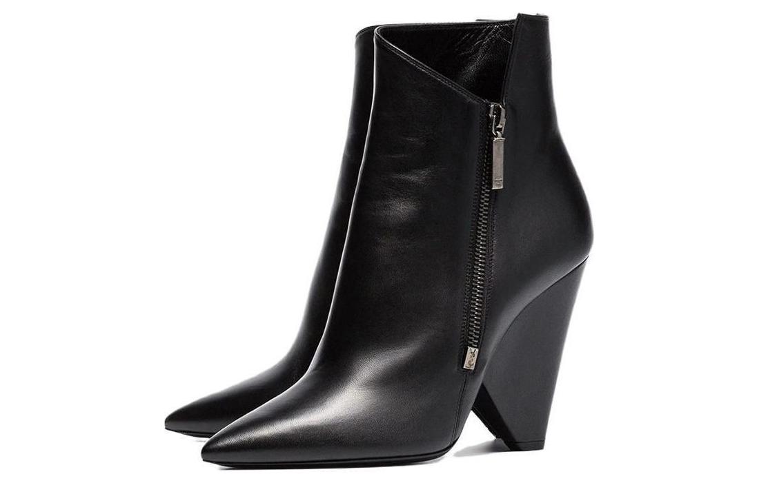 Lookbook (W) Botín Saint Laurent 'Negro Shearling con Cremallera' 5419770RR001000
