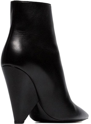 (W) Saint Laurent Sepatu Boot Pendek 'Black Shearling Zip' Hitam 5419770RR001000 Shop (W) Saint Laurent Sepatu Boot Pendek 'Black Shearling Zip' Hitam 5419770RR001000