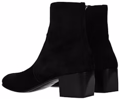 Lookbook SAINT LAURENT 麂皮時尚短靴 女款 黑色