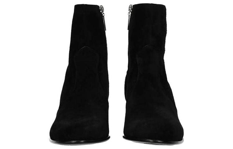 Shop (W) Saint Laurent But Buku 'Suede Hitam' 6325020LI001000