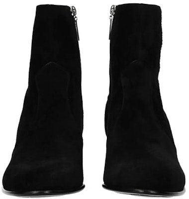 (W) Saint Laurent Sepatu Bot Tumit 'Suede Hitam' 6325020LI001000 Shop (W) Saint Laurent Sepatu Bot Tumit 'Suede Hitam' 6325020LI001000