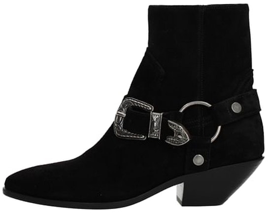 women-saint-laurent-ankle-boot-black-suede-chunky-heel-554725-bt-3001000