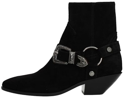 (Women) Saint Laurent Ankle Boot 'Black Suede Chunky Heel' 554725BT3001000 Buy (Women) Saint Laurent Ankle Boot 'Black Suede Chunky Heel' 554725BT3001000