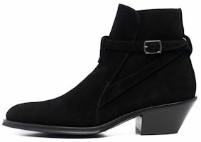 (Women) Saint Laurent Ankle Boot 'Black Velvet Buckle Strap' 6702511NZ001000 (Women) Saint Laurent Ankle Boot 'Black Velvet Buckle Strap' 6702511NZ001000