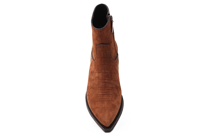 Shop (Women) Saint Laurent Ankle Boot 'Brown Leather' 6306891Y2012330